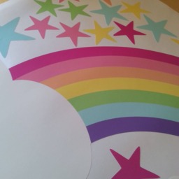 Rainbow Unicorn Nursery Wall Stickers Magical Star Decals - thumbnail 4
