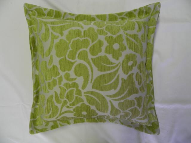 Abottsford Citrus, Green, Floral, Textured, Warwick, Cushion Cover - image 1
