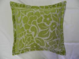 Abottsford Citrus, Green, Floral, Textured, Warwick, Cushion Cover - thumbnail 1
