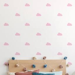 Clouds - Set Of 55 Bedroom Nursery Home Decor Removable Decorative Vinyl Wall Decal Stickers - thumbnail 3