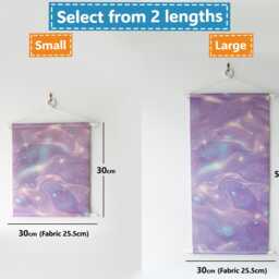 Dreamy Galaxy Pin Banner - Wall Hanging - Space Inspired Display Magical Pastel Fabric Celestial Pennant - thumbnail 2