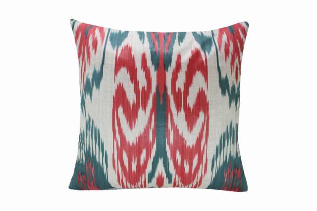 Hand Dyed Ikat Pillow Cover - image 1