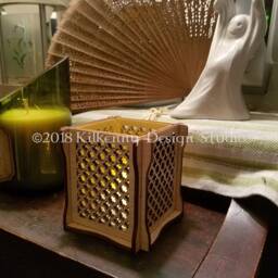 Moroccan Stars & Crosses Candle Holder - thumbnail 3