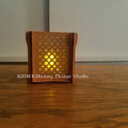 Moroccan Stars & Crosses Candle Holder - thumbnail 2