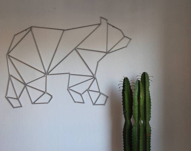 Contemporary Modern Art - Minimalist Metal Sculpture Geometric Abstract Wall - image 1