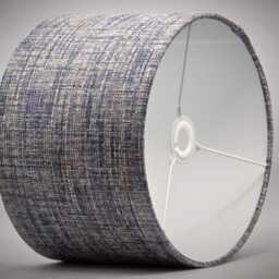 Denim Blue Woven Fabric Lampshade, Table Floor Lamp/Ceiling Pendant, Small Medium Large, 20cm 25cm 30cm 35cm 40cm UK Light Shade - thumbnail 3