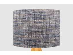 Denim Blue Woven Fabric Lampshade, Table Floor Lamp/Ceiling Pendant, Small Medium Large, 20cm 25cm 30cm 35cm 40cm UK Light Shade - thumbnail 1