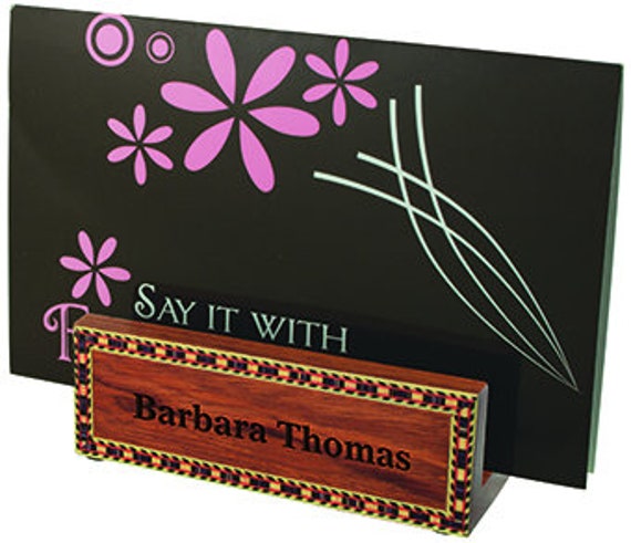 Wooden Business Card Holder - image 1