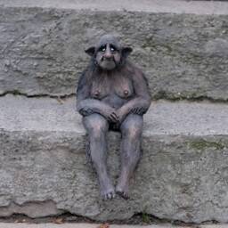 Gnome Sitting I - Gray - thumbnail 3