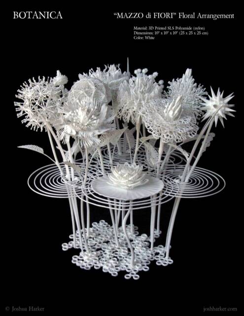 Mazzo Di Fiori - 3D Printed Sculpture By Joshua Harker