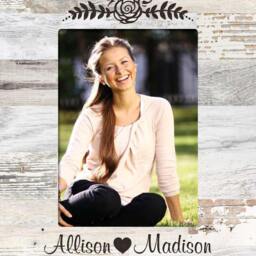 Personalized Best Friends Picture Frame - Engraved Sister Pallet - thumbnail 3