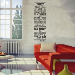Mark Twain Quote Wall Decal, Explore Dream Discover, Home Office Decor - thumbnail 2