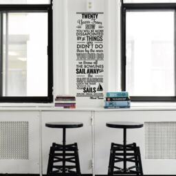 Mark Twain Quote Wall Decal, Explore Dream Discover, Home Office Decor - thumbnail 1