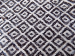 Beni Ourain Moroccan Rug, Handwoven Wool Hanbel, Geometric Diamond Weave - thumbnail 1