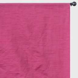 Light Fuchsia Pink Art Silk Curtain Panels, Faux Curtains - Rod Pocket, Grommet, Box Pleat, Three Pinch Tab Top, Plain Ring Top - thumbnail 3