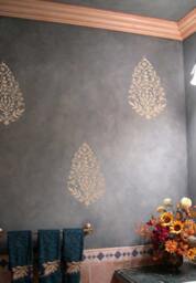 Sari Paisley Wall Art Stencil - Medium Easy Craft Stencils For Walls, Fabric & Furniture - thumbnail 2