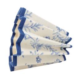 Pleated Lampshade - Floral Linen Natural Trim Colours Clip On, Lamp Or Pendant Light - thumbnail 3