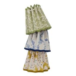 Pleated Lampshade - Floral Linen Natural Trim Colours Clip On, Lamp Or Pendant Light - thumbnail 4