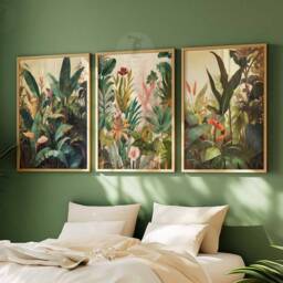 Henri Rousseau Floral Set Of 3 Posters, Boho Wall Print, Botanical Art, Tropical Decor, Jungle Aesthetic, Gift - thumbnail 3