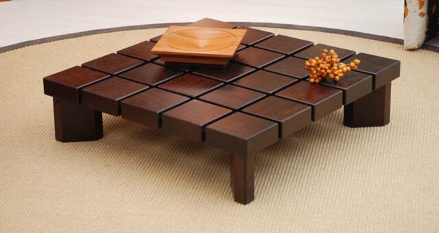Modern Midcentury Square Wooden Coffee Table/Wooden Low Design Table - image 1
