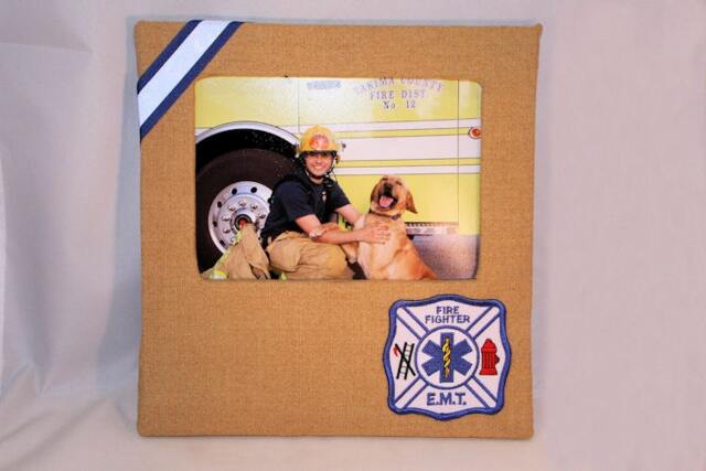 Firefighter Turnout Bunker Gear Photo Frame, Picture Frame - image 1