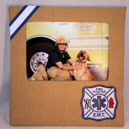 Firefighter Turnout Bunker Gear Photo Frame, Picture Frame - thumbnail 3