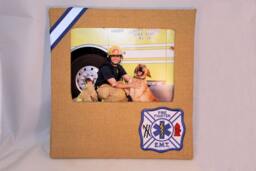 Firefighter Turnout Bunker Gear Photo Frame, Picture Frame - thumbnail 1