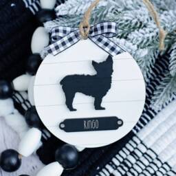 Farmhouse Christmas Ornament Yorkshire Terrier - Gift For Dog Owner Modern Decor Yorkie - thumbnail 3