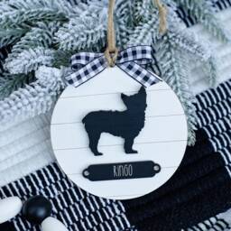 Farmhouse Christmas Ornament Yorkshire Terrier - Gift For Dog Owner Modern Decor Yorkie - thumbnail 2