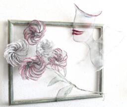 Woman With Flowers/Just For You Framed Metal /3D Wall Art Ooak - thumbnail 1