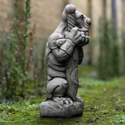 Medieval Gargoyle Warrior Statue Stone Gothic Protector Garden Guardian Sculpture Outdoor Decoration Fantasy Yard Accent Lover Gift - thumbnail 3