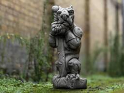 Medieval Gargoyle Warrior Statue Stone Gothic Protector Garden Guardian Sculpture Outdoor Decoration Fantasy Yard Accent Lover Gift - thumbnail 1