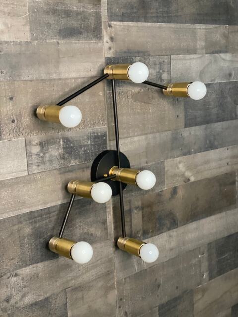 Taurus Zodiac 7 Light Modern Industrial Vanity Mid Century Bathroom - image 1