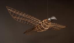 Passenger Pigeon Sculpture - Wood Cast Aluminum Model Airplane Style - thumbnail 1