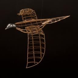 Passenger Pigeon Sculpture - Wood Cast Aluminum Model Airplane Style - thumbnail 2