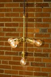 5 Light Brass Chandelier