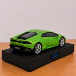 Lamborghini Huracan Lp610-4 Car Alarm Clock - Realistic Engine Sound, Handmade, Enthusiast Gift - thumbnail 3