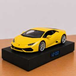Lamborghini Huracan Lp610-4 Car Alarm Clock - Realistic Engine Sound, Handmade, Enthusiast Gift - thumbnail 4