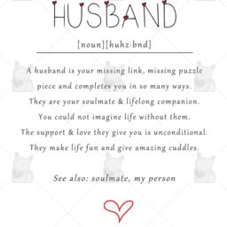 Husband Definition Art Print, Gift For Husband, Anniversary Best Husband Gift, Loving Birthday - thumbnail 2