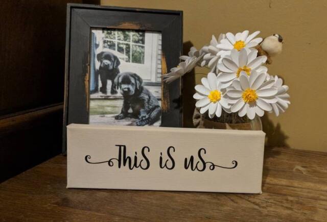 This Is Us Canvas Sign, Wall Art, Family, Friends - image 1