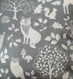 Woodland Grey Cotton Cushion Cover/Pillow 50cm X - thumbnail 1
