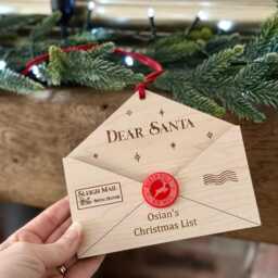Personalised Santa Letter Christmas List Holder Tree Decoration Present Fireplace - thumbnail 2