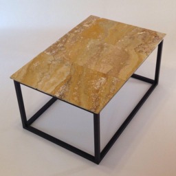 Travertine Stone Coffee Table, End Rustic Decor Marble, Bespoke, Urban, Knoechel, Handmade, Decorative, Rectangular - thumbnail 2