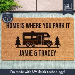 Personalized Camping Doormat - Custom Rv Door Mat Coir Welcome For A Campsite Gift - thumbnail 2