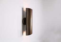 Blackened Brass Wall Sconce, Lighing, Roll Lighting Lamp Vanity Light Fixture, Sconce
