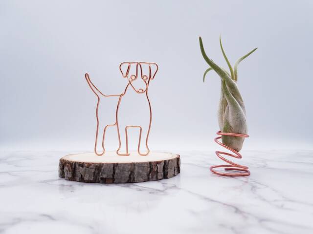 Wire Jack Russell Terrier Sculpture, Custom Dog Lover Gift - image 1