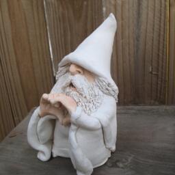 White Wizard Making Heart Sign - thumbnail 4