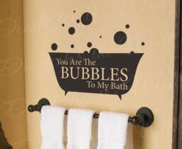 You Are The Bubble Vinyl Decal Bath Wall Decor Letter Art Quote Sticker Q02 - thumbnail 1