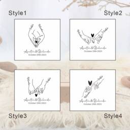 Custom Night Light As Valentines Day Gift, Custom Name Led Lamp, Anniversary Acrylic Lamp, Engagement Gift, Wedding Gift For The Couple - thumbnail 2
