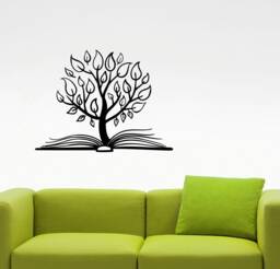 Tree Book Wall Sticker Library Learn Education Vinyl Decal Home Interior Decorations Study Art School Kids Room Classroom Decor 2Bkz - thumbnail 1